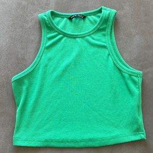 Green Crop Top